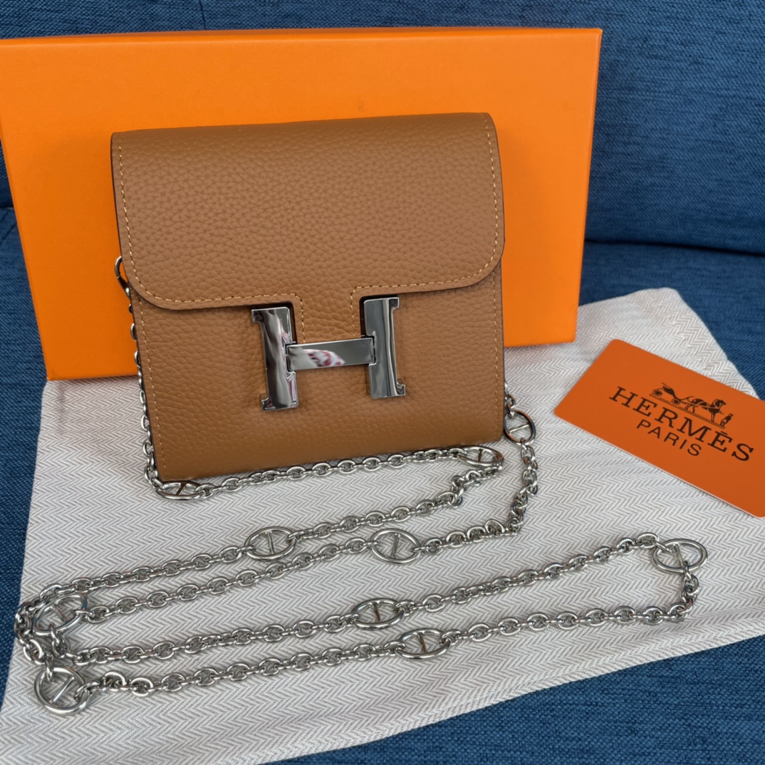 H**mes constance togo leather-13*11.8cm