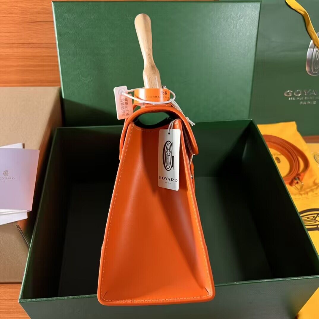 Go*ard coated canvas and leather saigon top handle bag-28cm