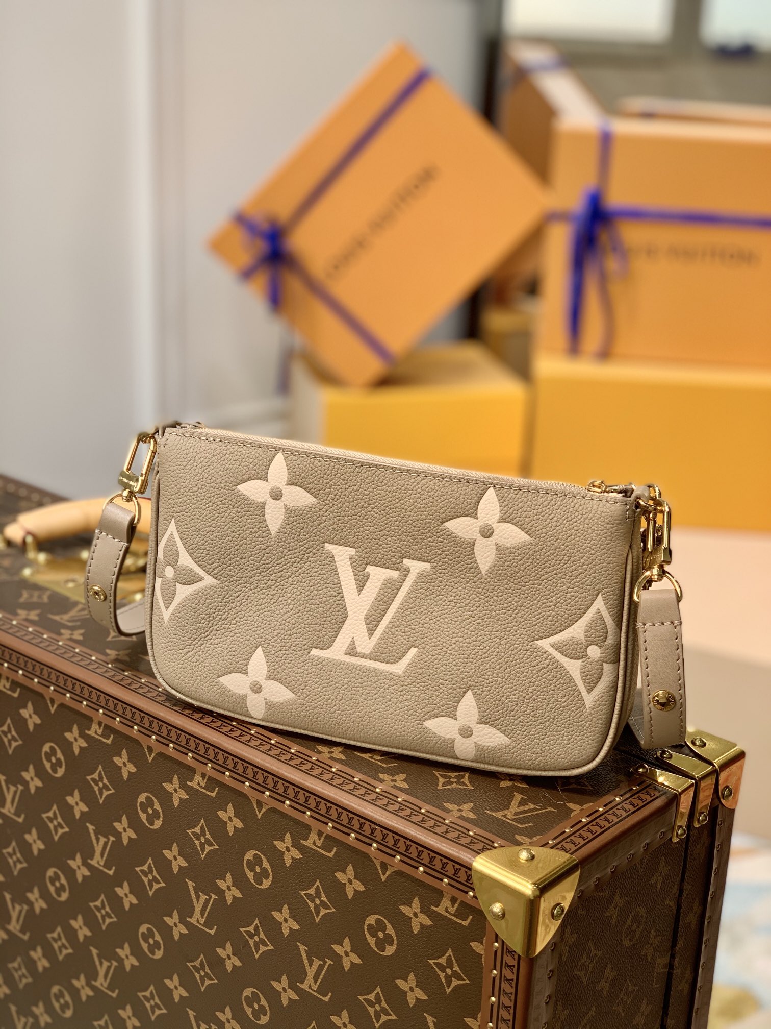 l**is V*t*n multi pochette accessories-24 x 13.5 x 4cm