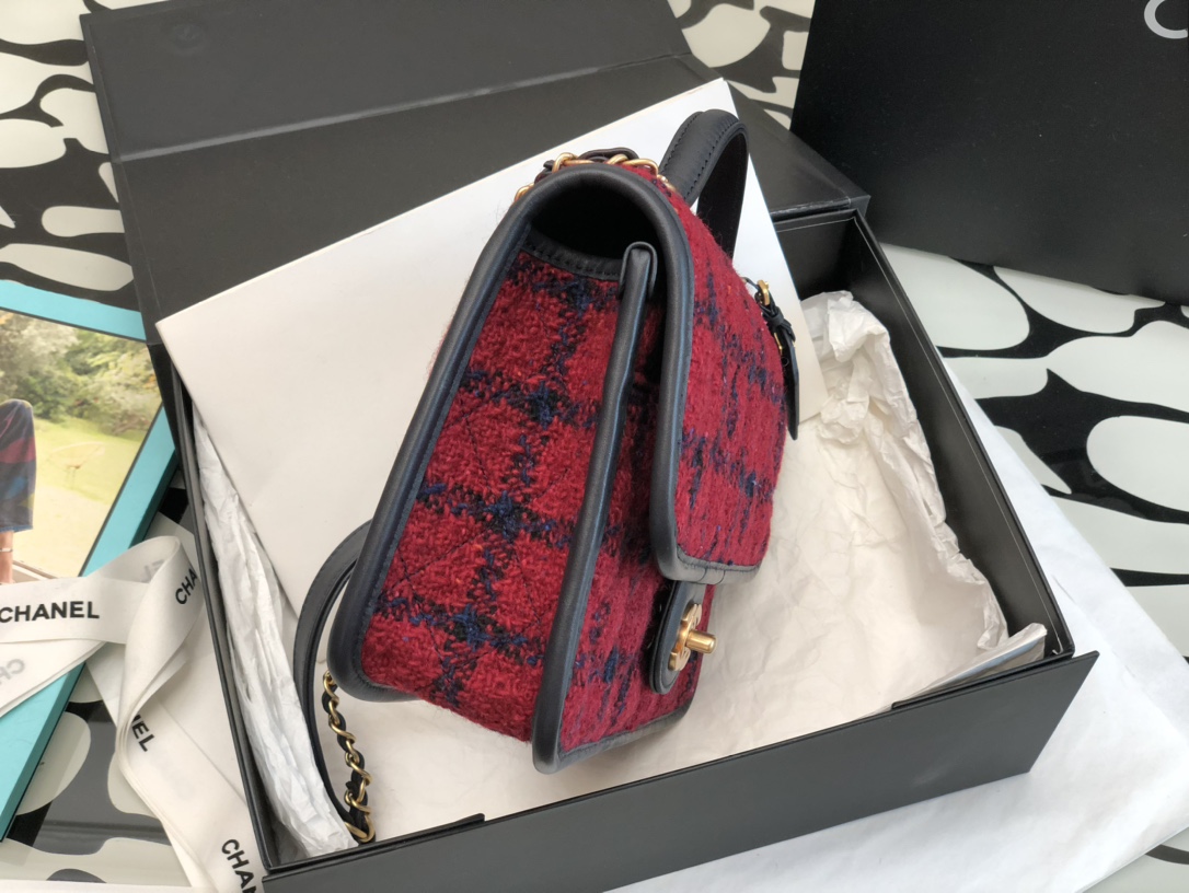 Ch@nel Flap Bag-25*21*7CM