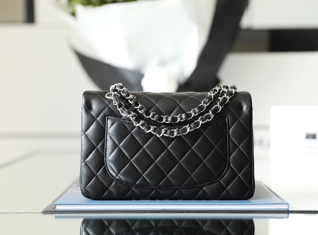 Ch@nel Flap Bag-Lambskin-23CM