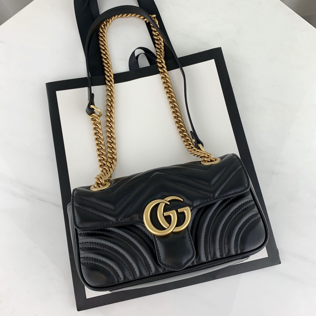 G*u*i marmont bag-14*23*6cm