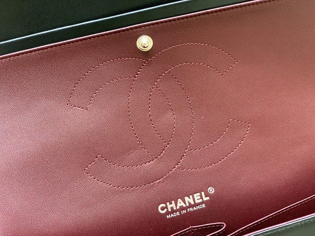 Ch@nel Flap Bag-Lambskin-Silver-30CM