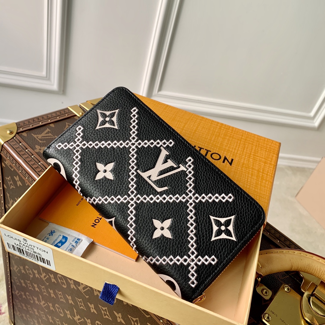 l**is V*t*n monogram vernis zippy wallet m81141-19.5x10.5x2.5cm