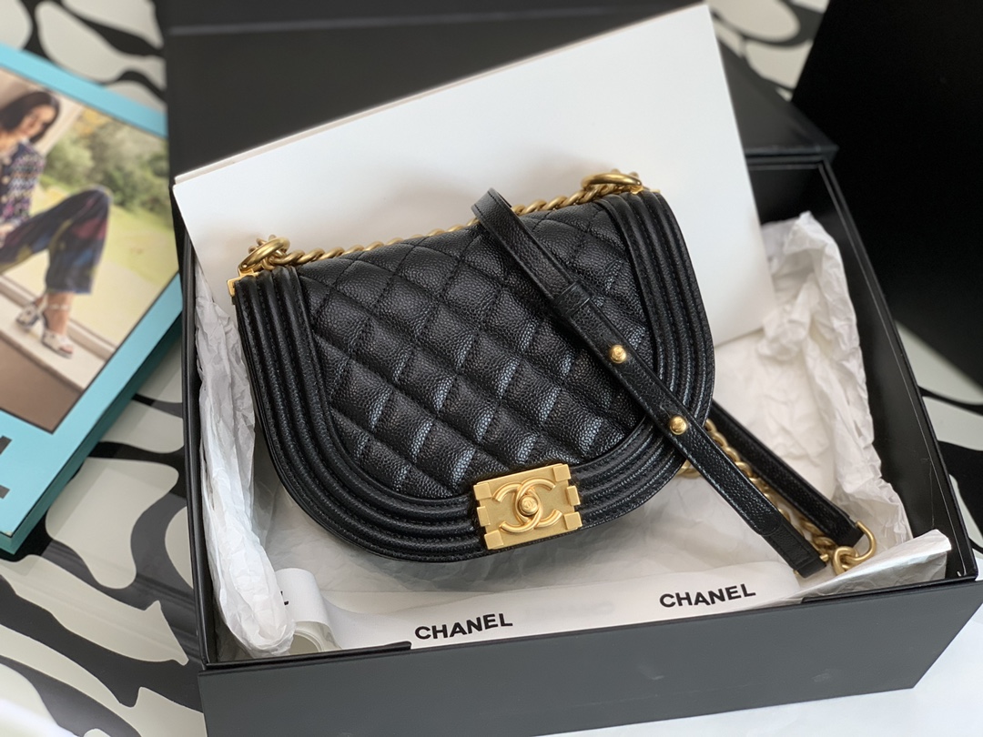 Ch@nel Boy Bag-18*12.5*6CM