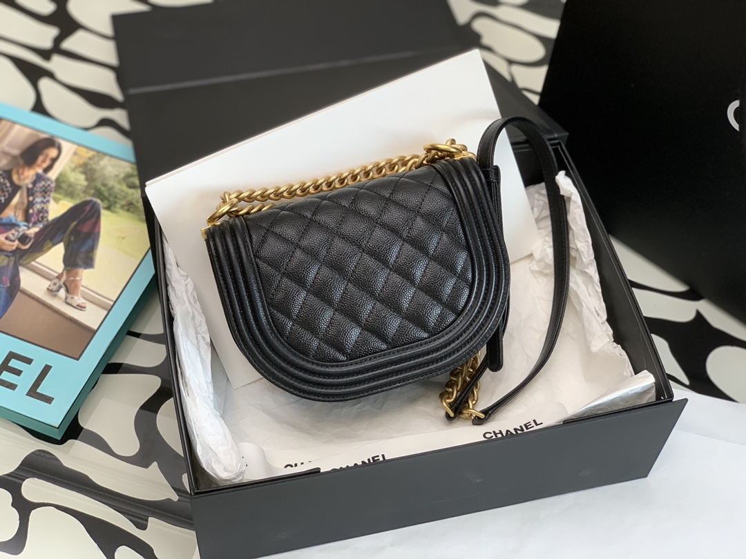 Ch@nel Boy Bag-18*12.5*6CM