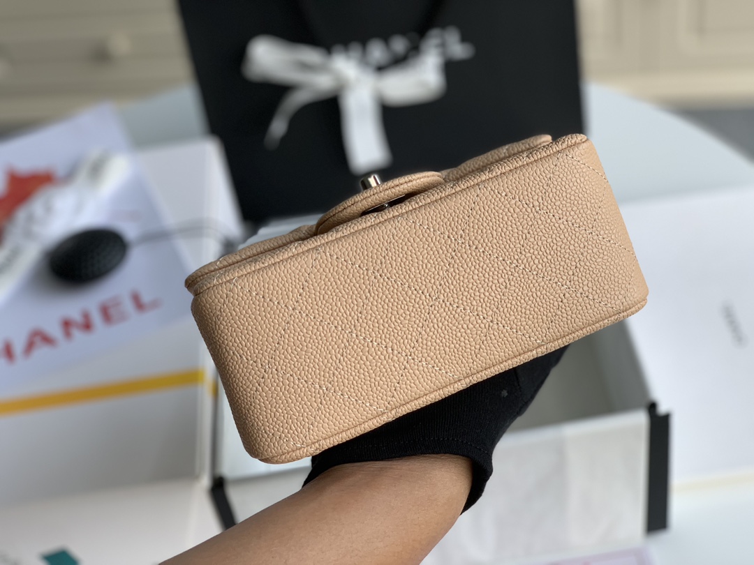 Ch@nel Flap Bag-Lambskin-Silver Hardware-17CM