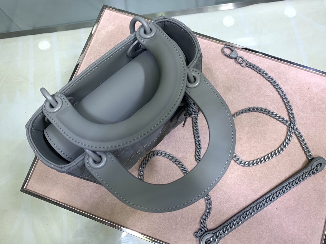 lady D*or with lambskin-17*15*8cm