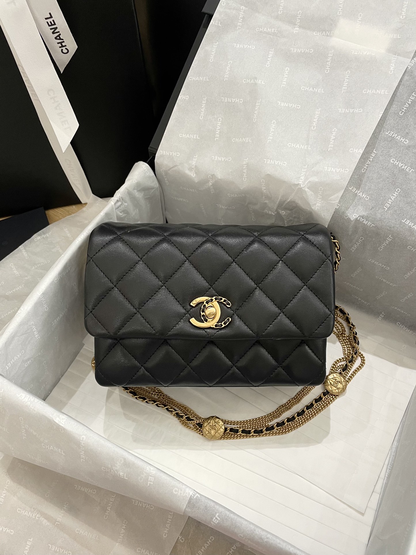 Ch@nel Flap Bag-21.5*14*10CM