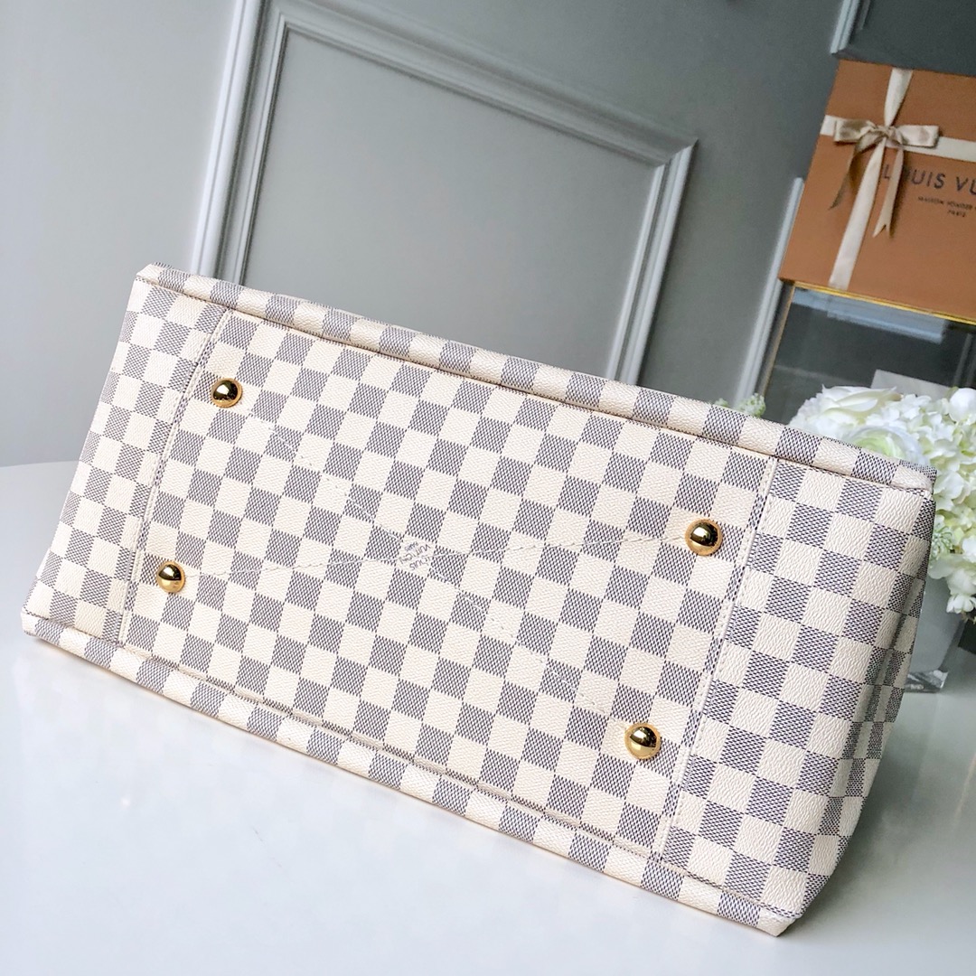 l**is V*t*n artsy damier azur bag-46*32*24cm