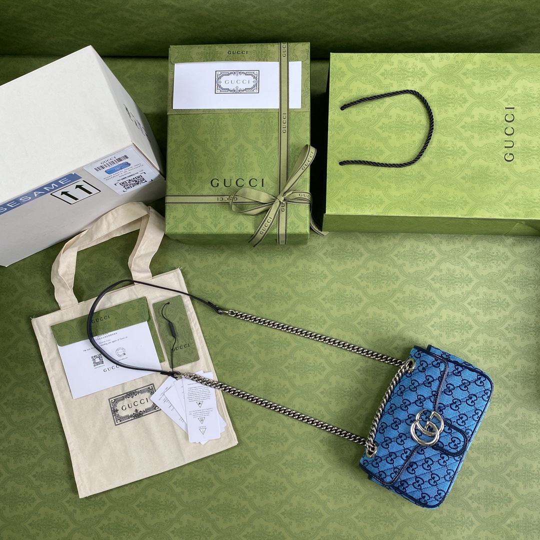 G*u*i marmont bag-14*23*6cm