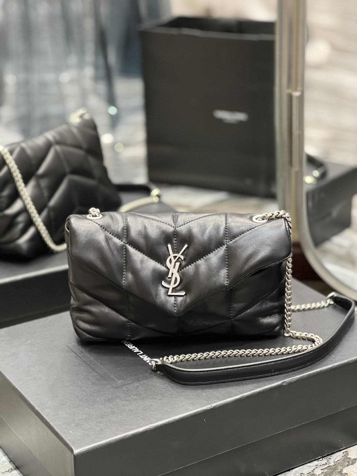 YSL Loulou Puffer-Lambskin Leather