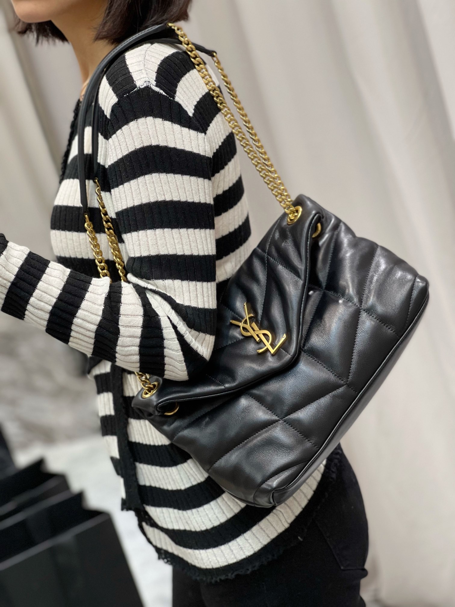 YSL Loulou Puffer-Lambskin Leather