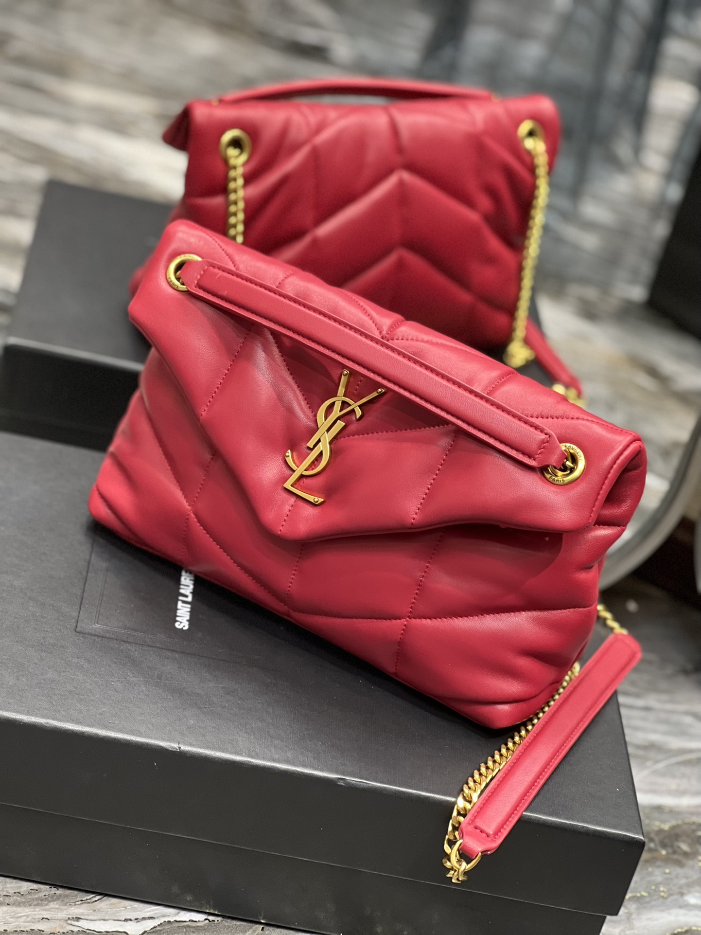 YSL Loulou Puffer-Lambskin Leather