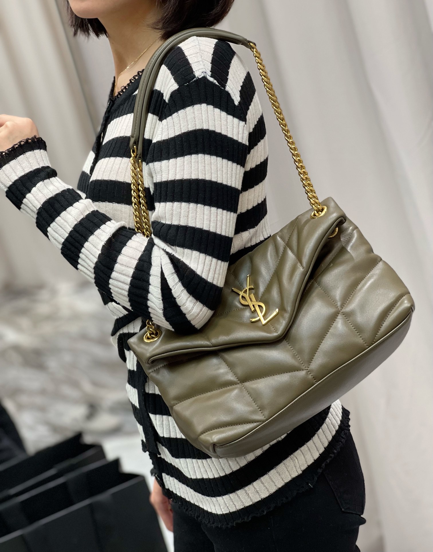 YSL Loulou Puffer-Lambskin Leather