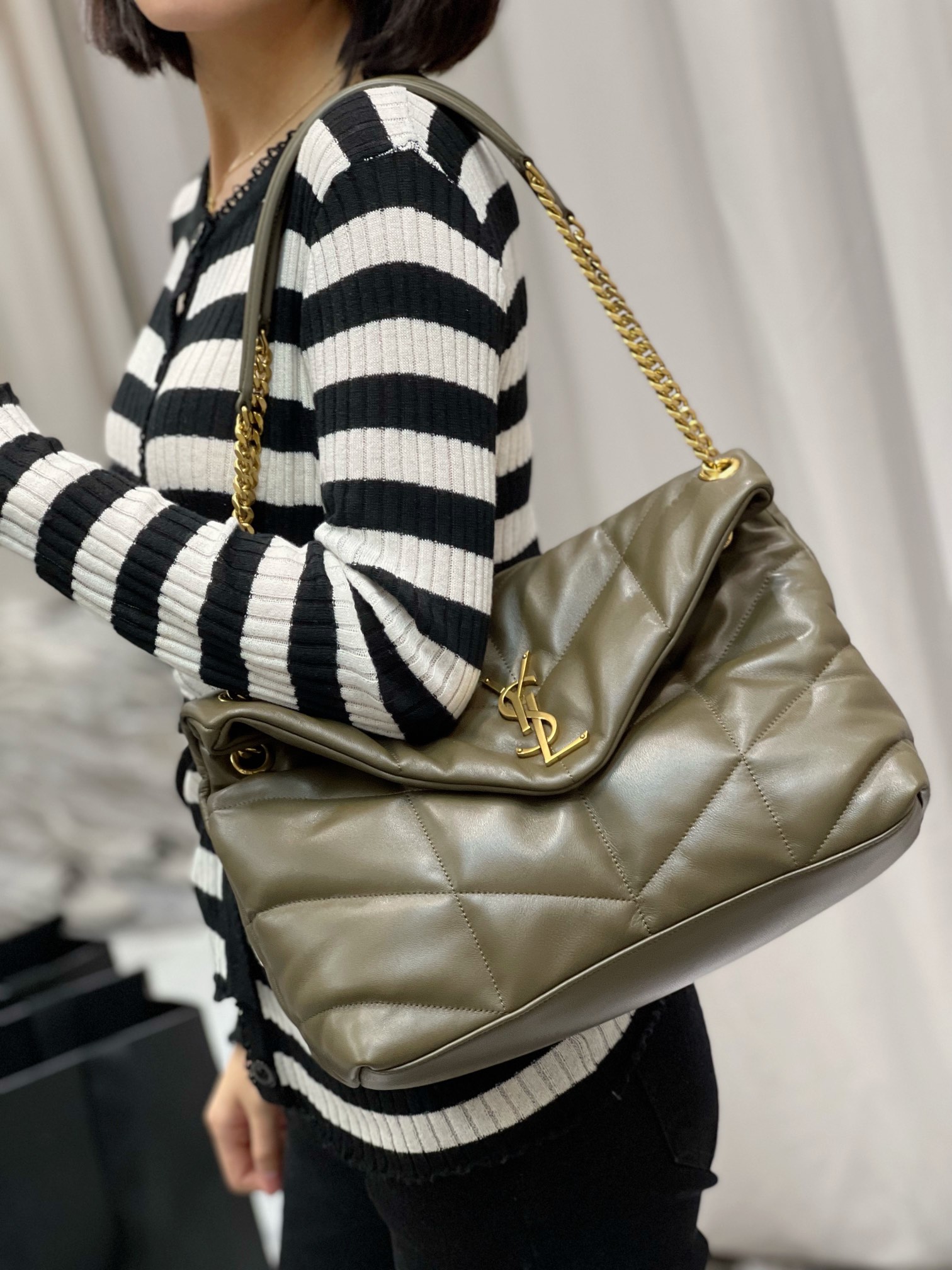 YSL Loulou Puffer-Lambskin Leather