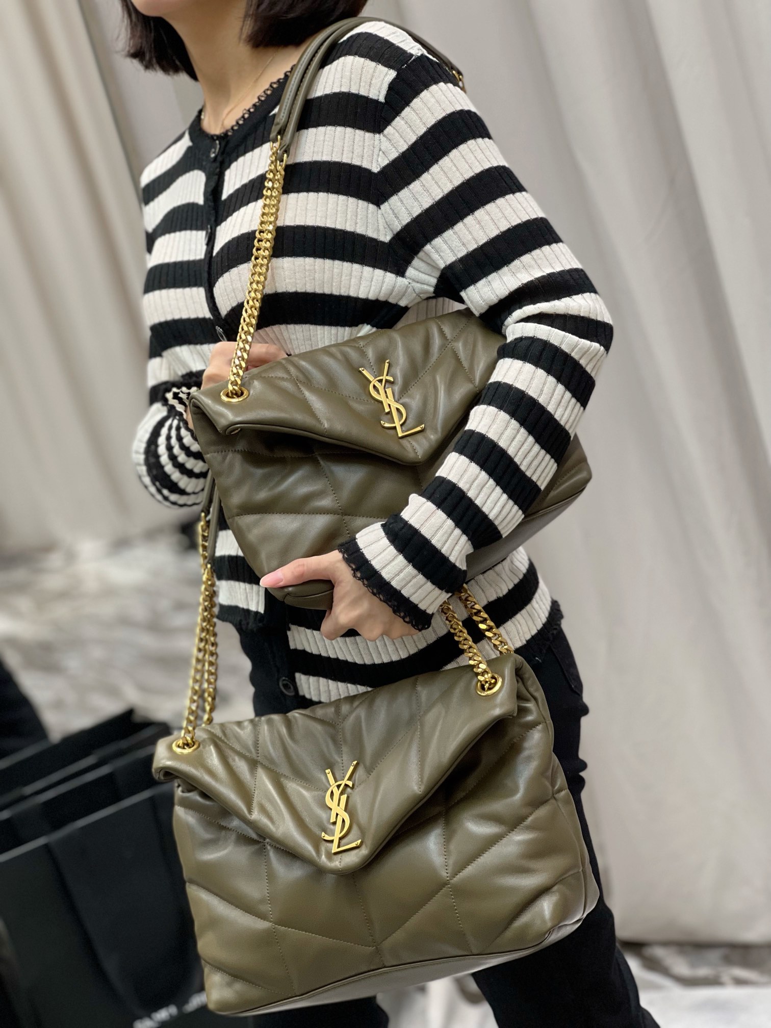 YSL Loulou Puffer-Lambskin Leather