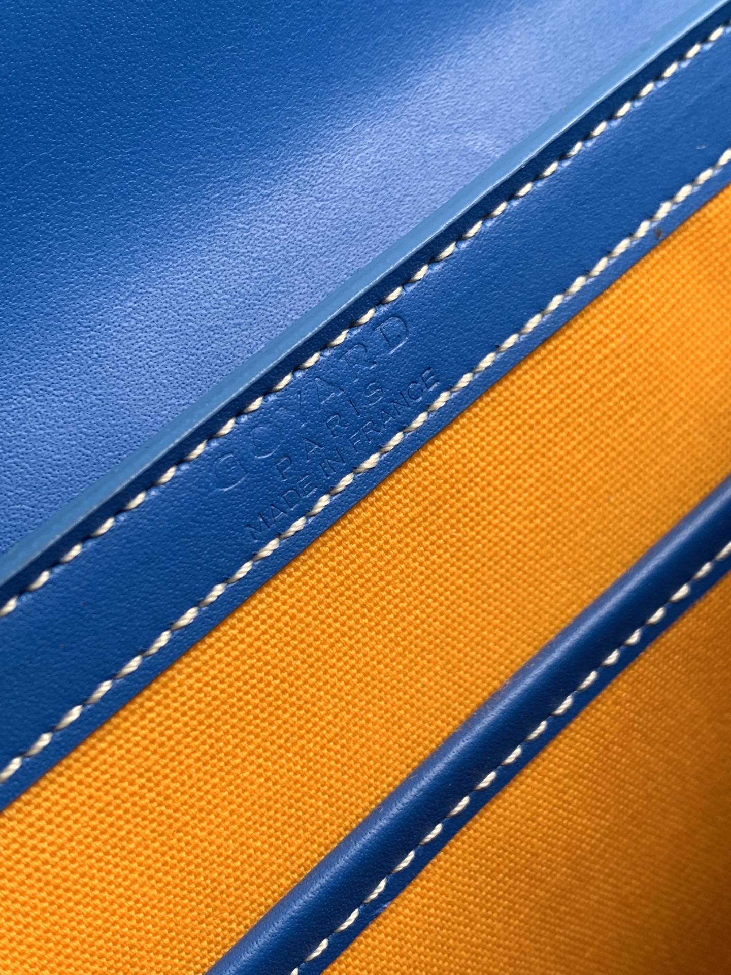 Go*ard coated canvas and leather saigon top handle bag-21cm