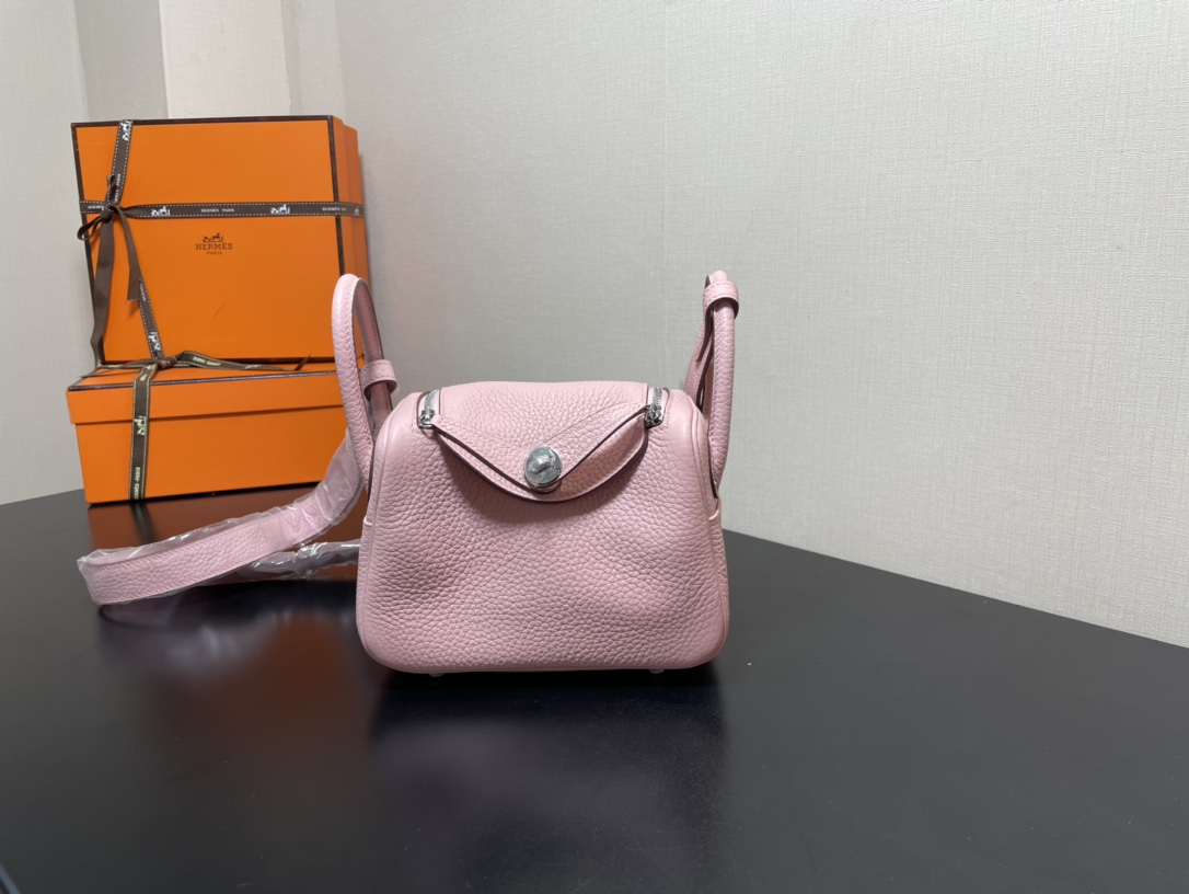 H**mes lindy 19-togo leather-19cm