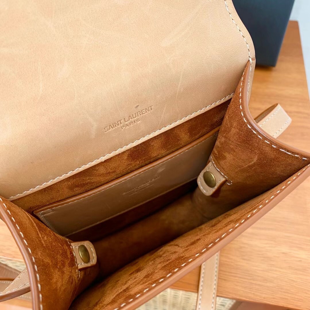 ysl kaia N0*H/south satchel in vegeatble-16*18*6cm