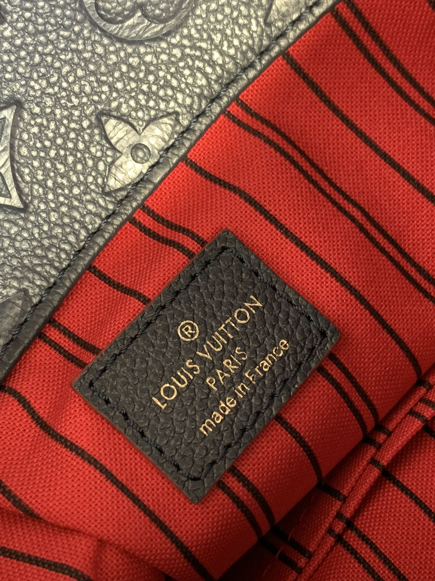 l**is V*t*n artsy handbag-navy blue-47*32*22cm