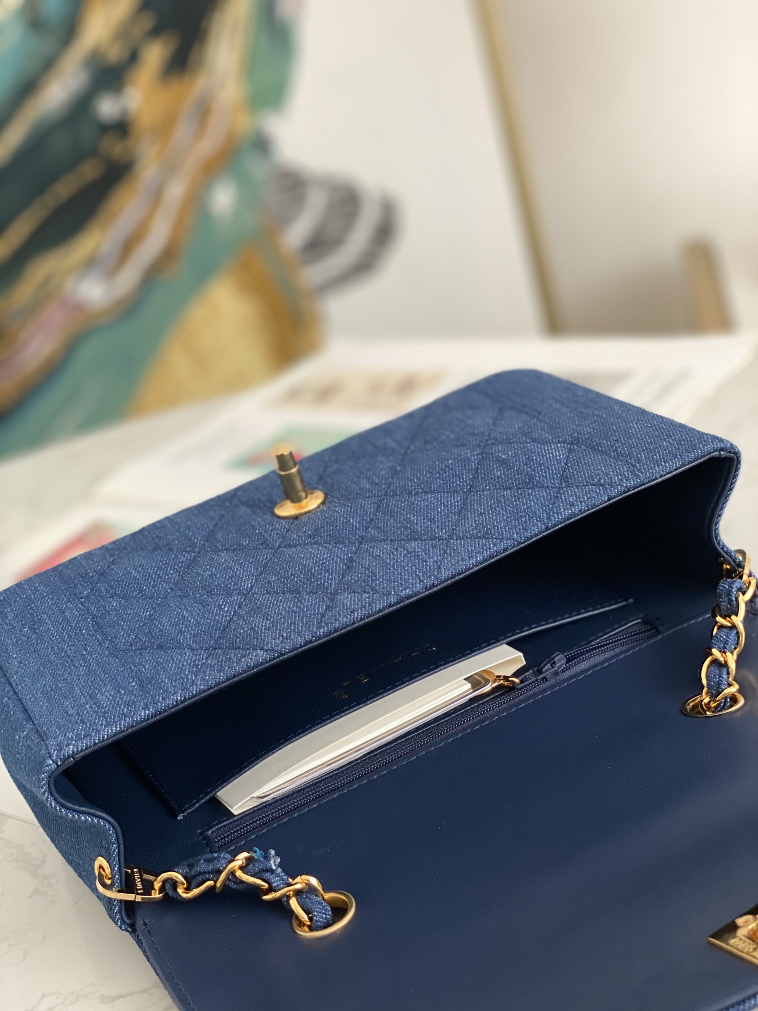 Ch@nel Flap Bag-22.5*14*7CM