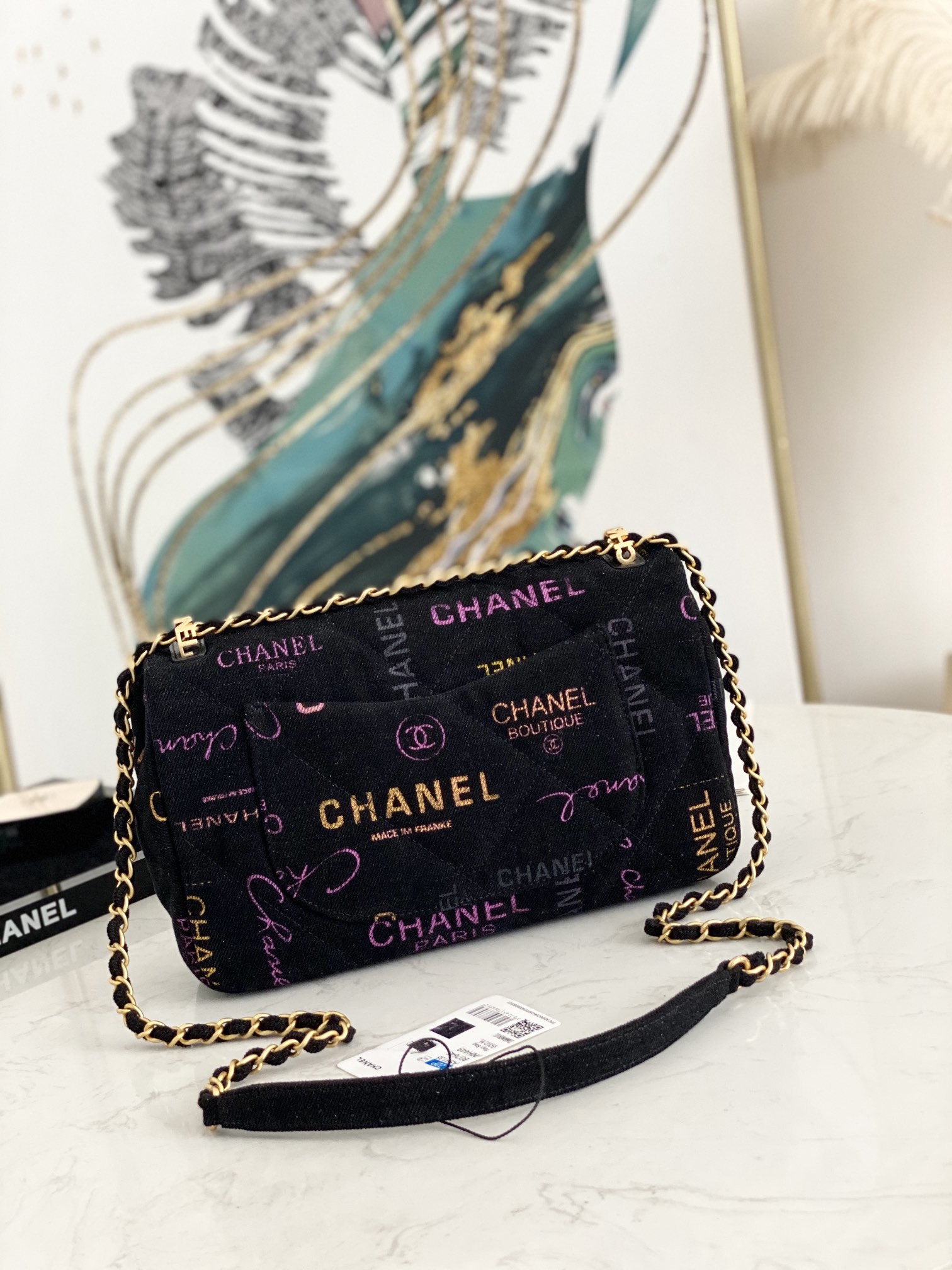 Ch@nel Flap Bag-16×28×6CM