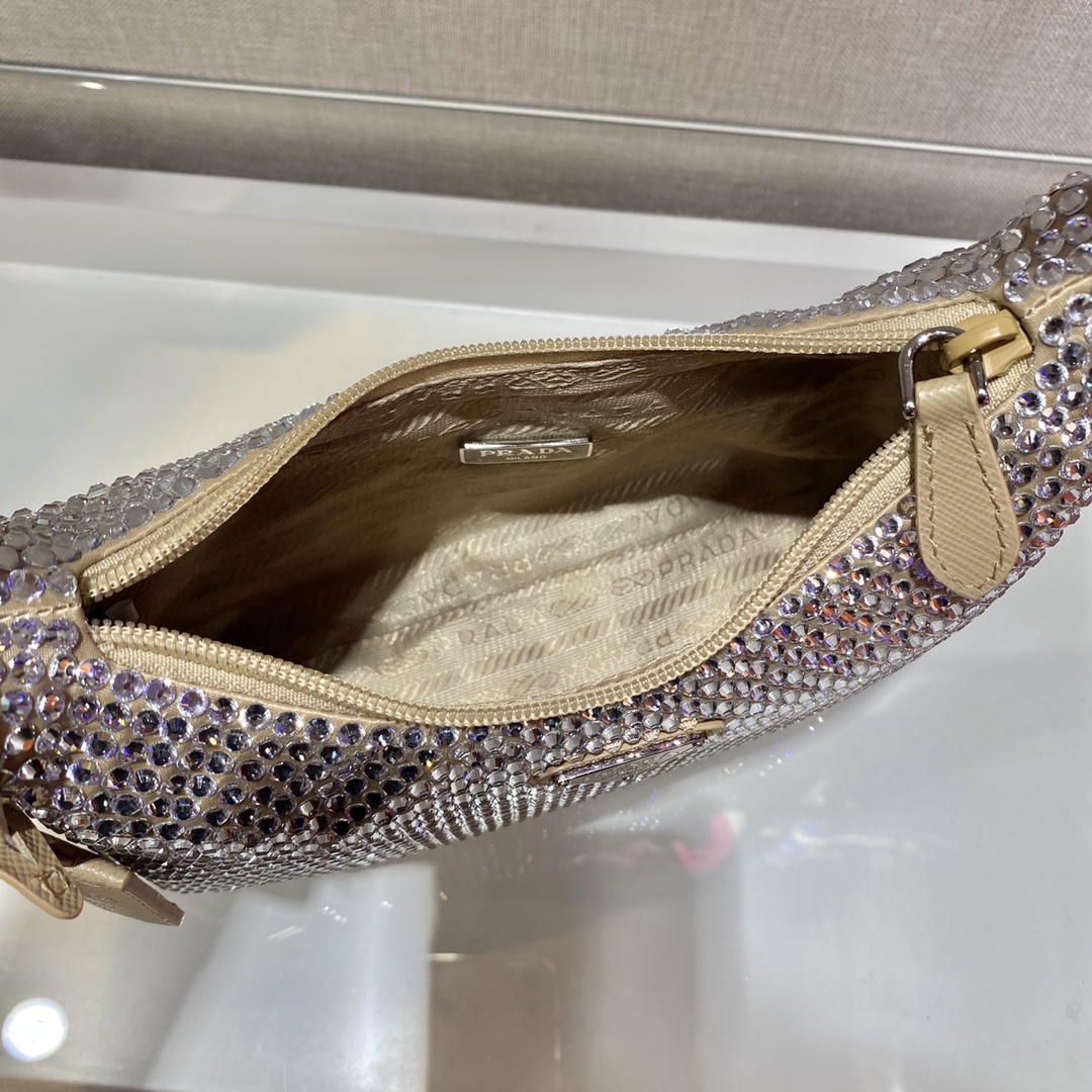 Pra*a nylon 1ne515 hobo bag-23*14*5cm