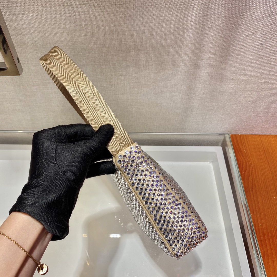 Pra*a nylon 1ne515 hobo bag-23*14*5cm