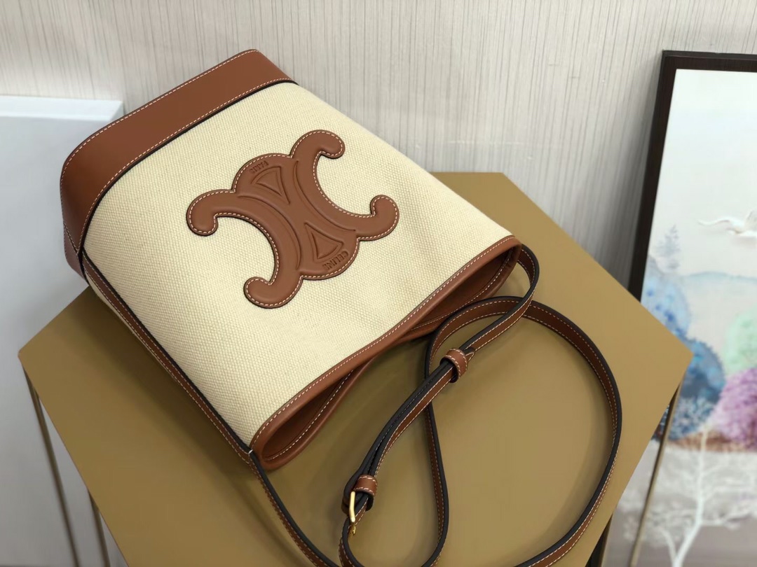 Ce**e cuir bucket-30×22×13cm