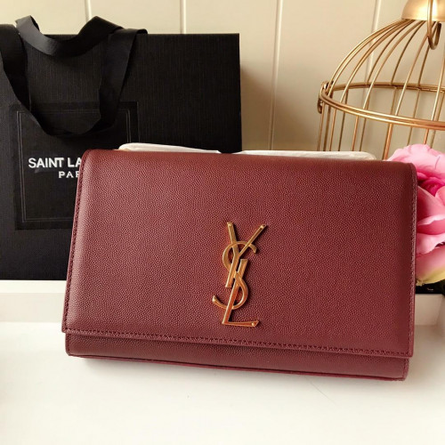 YSL Medium In Grain De Pouder Embossed Leather-24*14.5*5.5CM