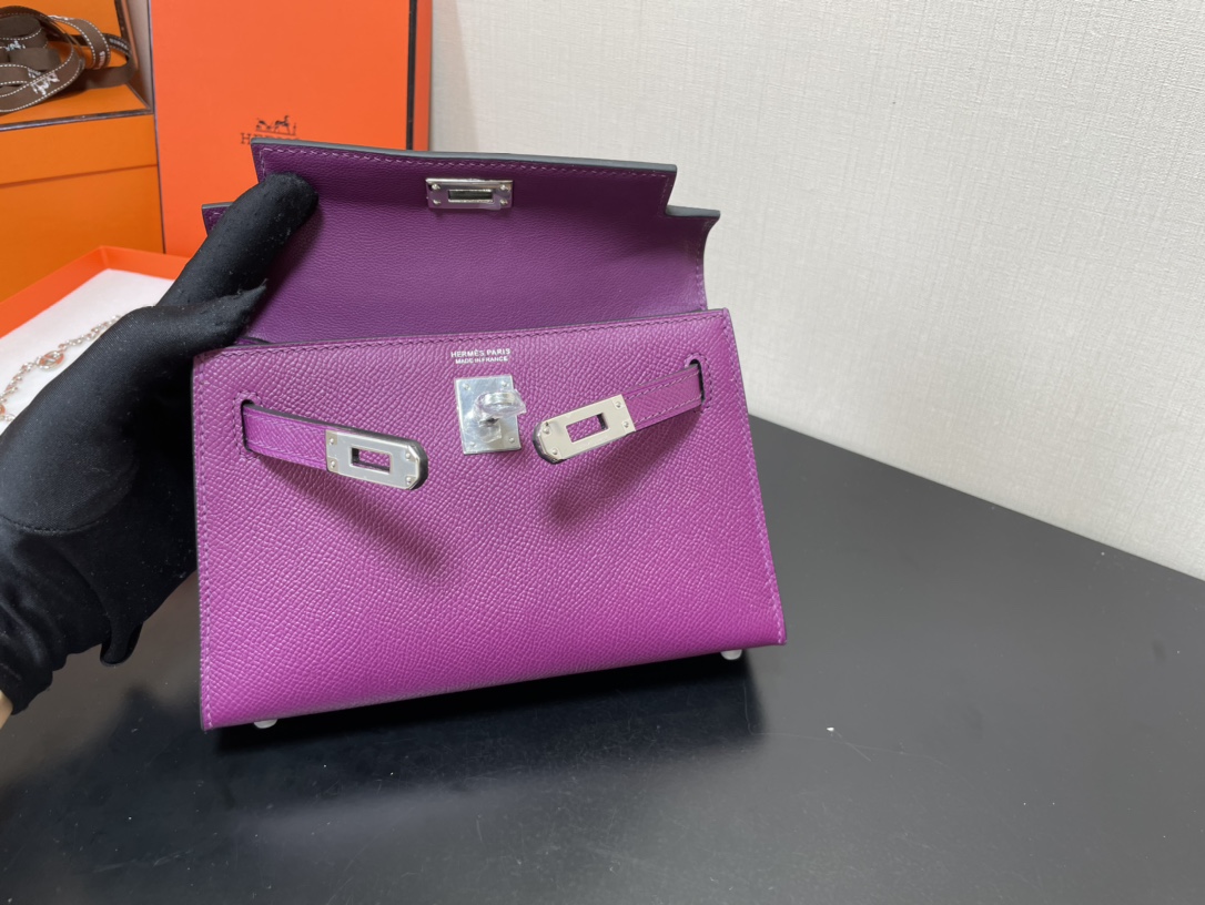 H**mes kelly-gold&silver hardware-19cm