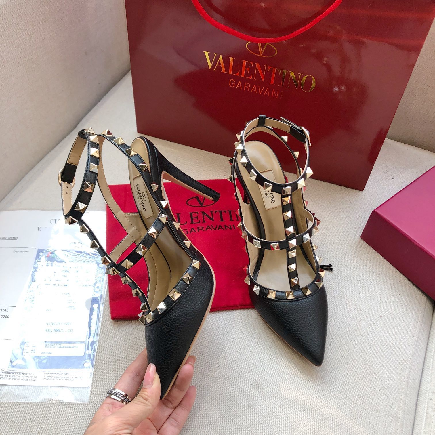 Valentino Heels-Patent Leather-9.5CM