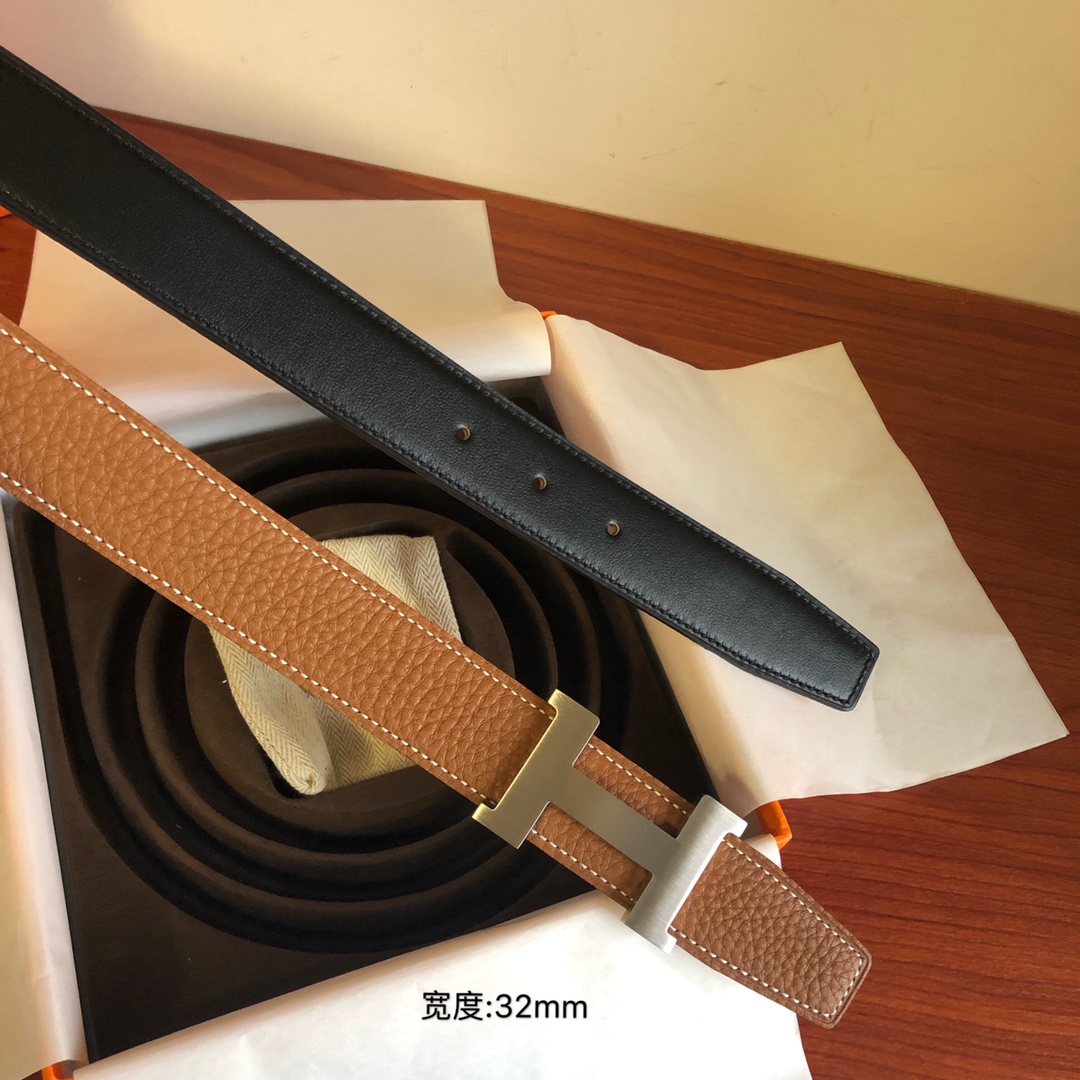 H**mes belt-3.2cm