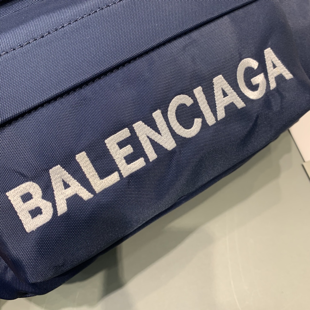 Ba*len*cia*ga wheel logo waist bag-23*5*20cm