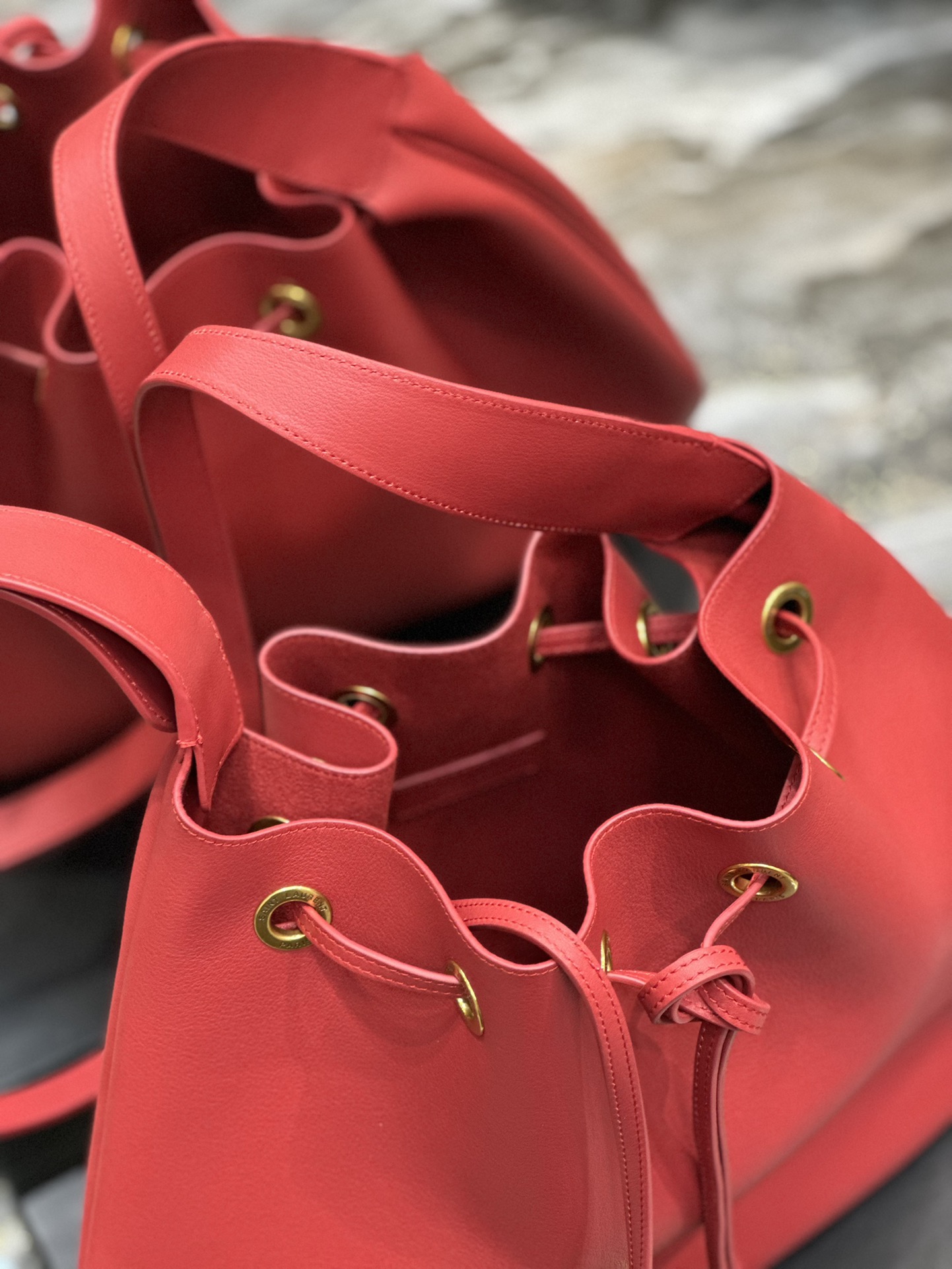 YSL Flat Hobo Bag-44×33×2.5CM