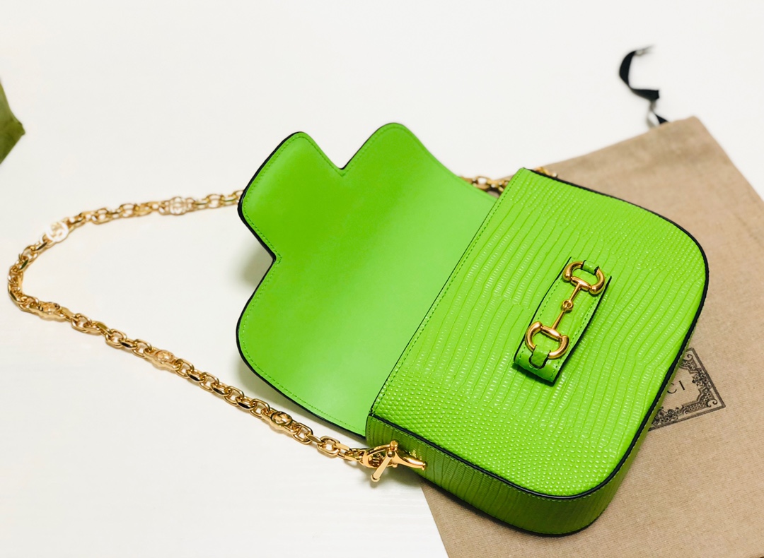 G*u*i 1955 horsebit shoulder bag-20.6*14.4*5.1cm