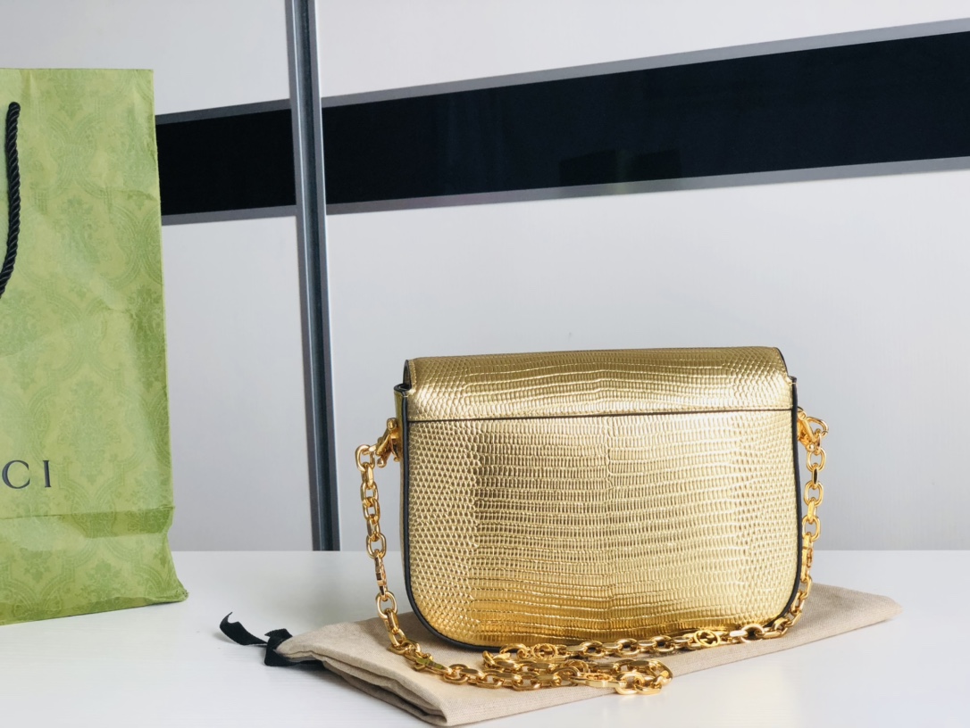 G*u*i 1955 horsebit shoulder bag-20.6*14.4*5.1cm