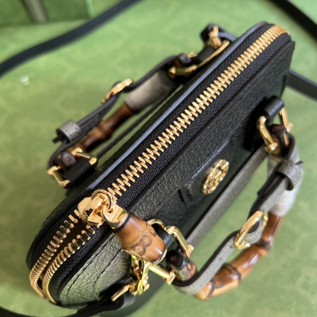 G*u*i diana bamboo mini tot bag-20x16x8.5cm