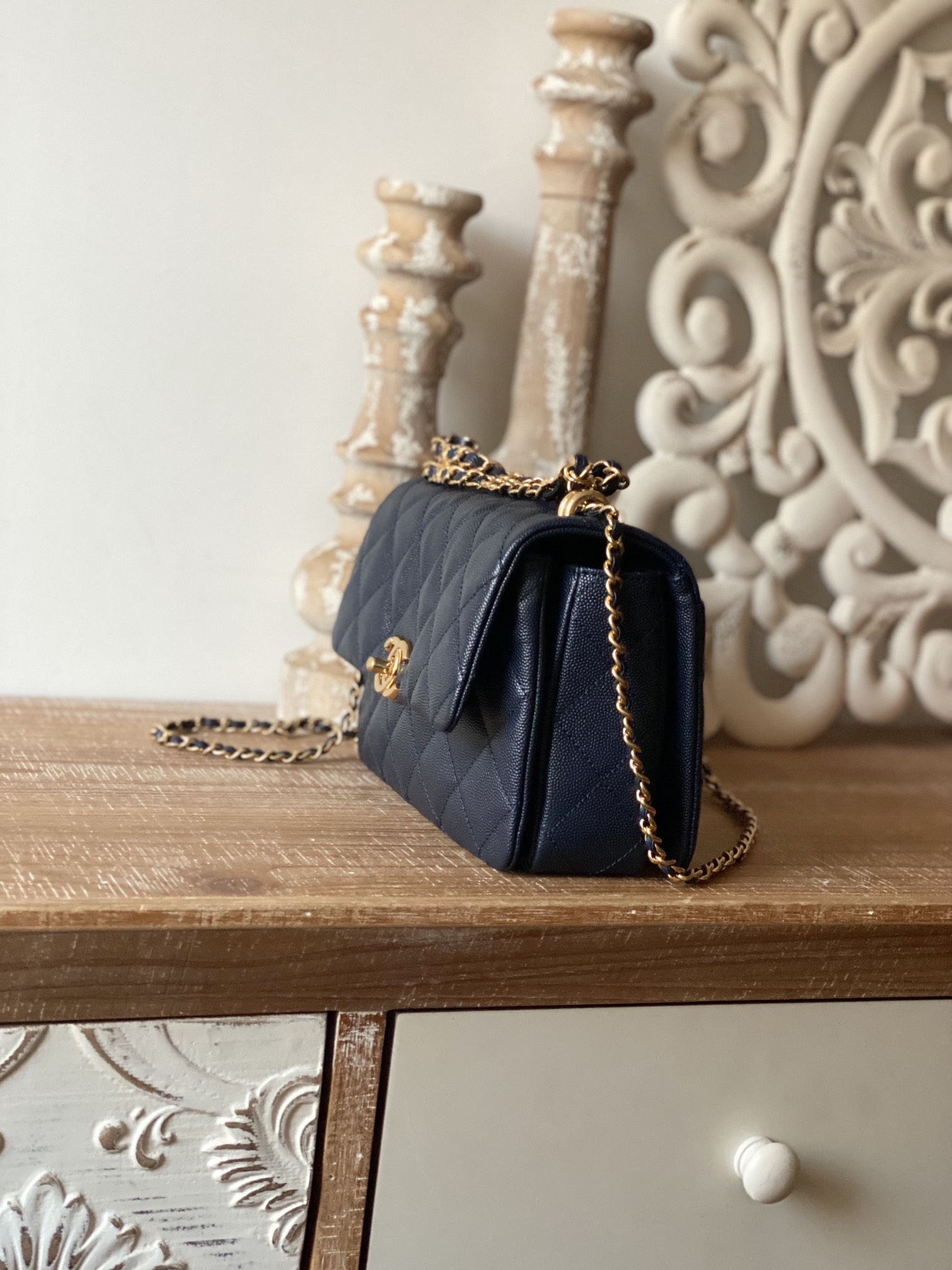 Ch@nel Flap Bag-13*20*9.5CM