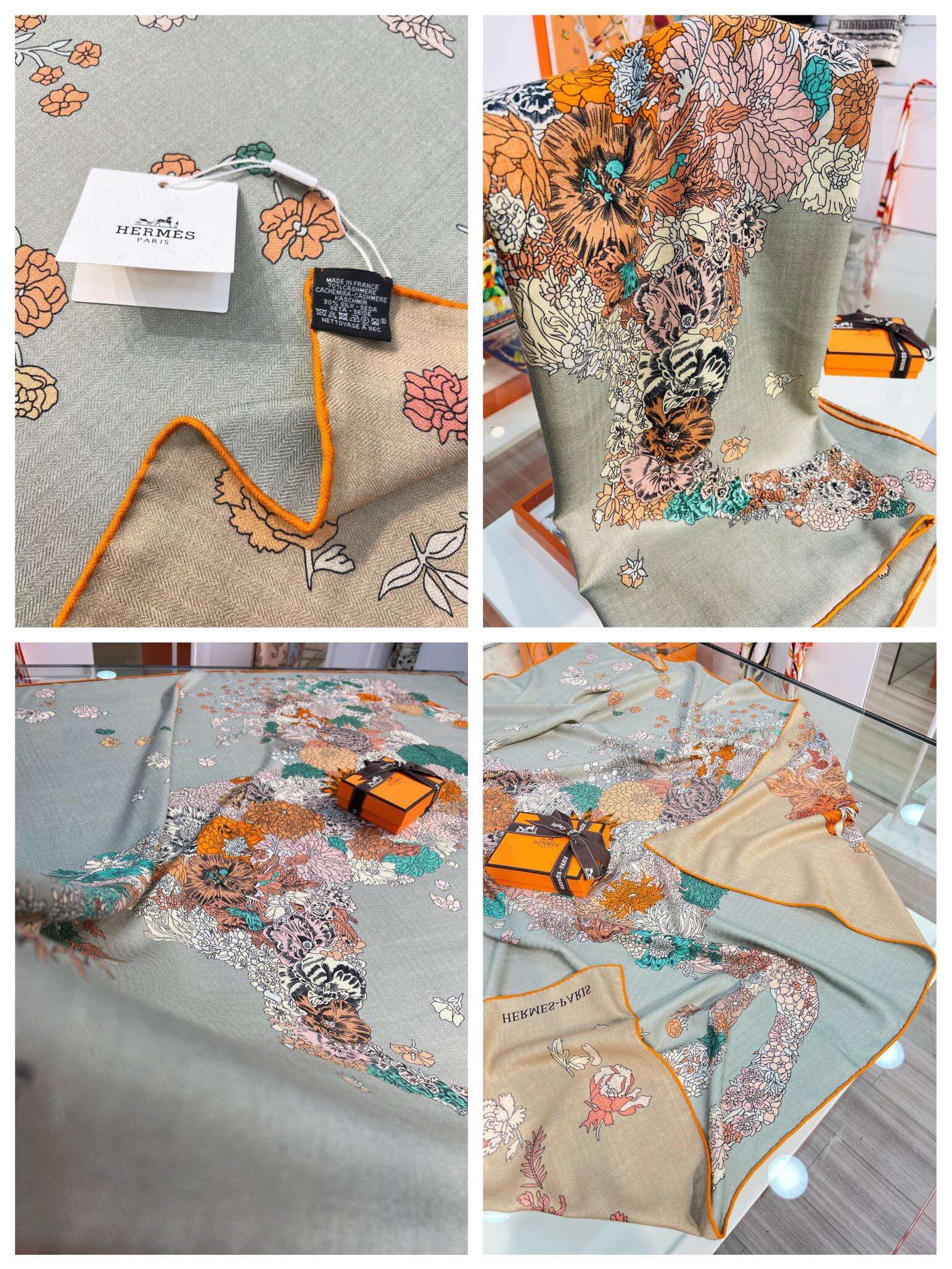 H**mes shawls-140*140cm