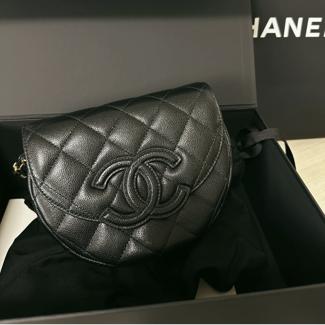 Ch@nel Vintage Saddle Bag-19*16*7CM