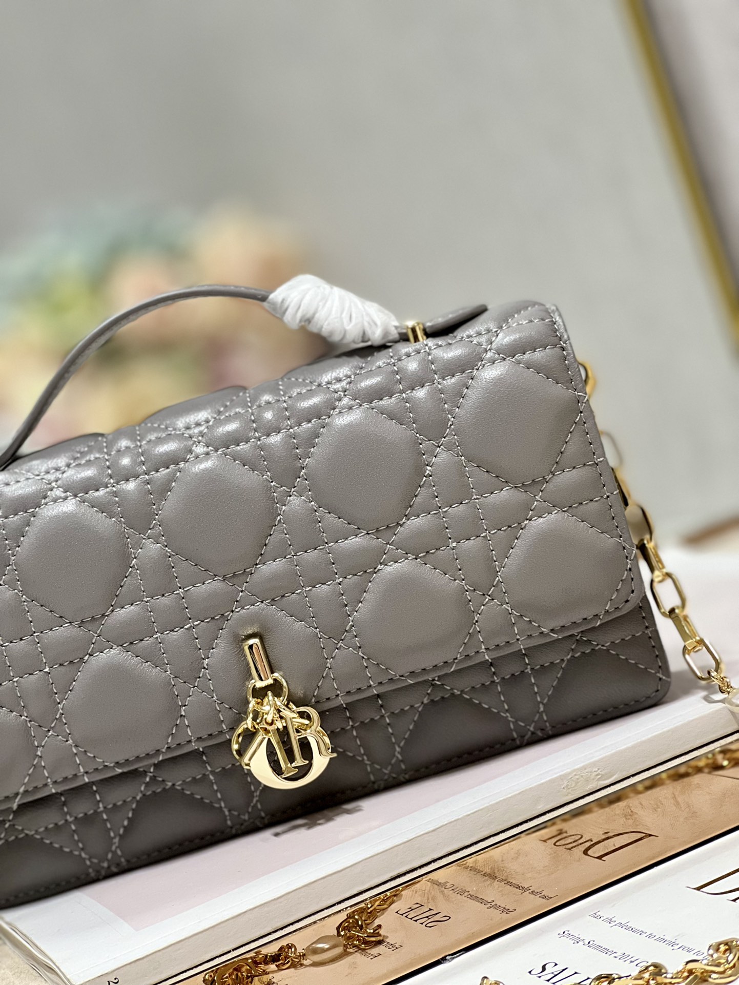 lady D*or bag-21 x 11.5 x 4.5cm