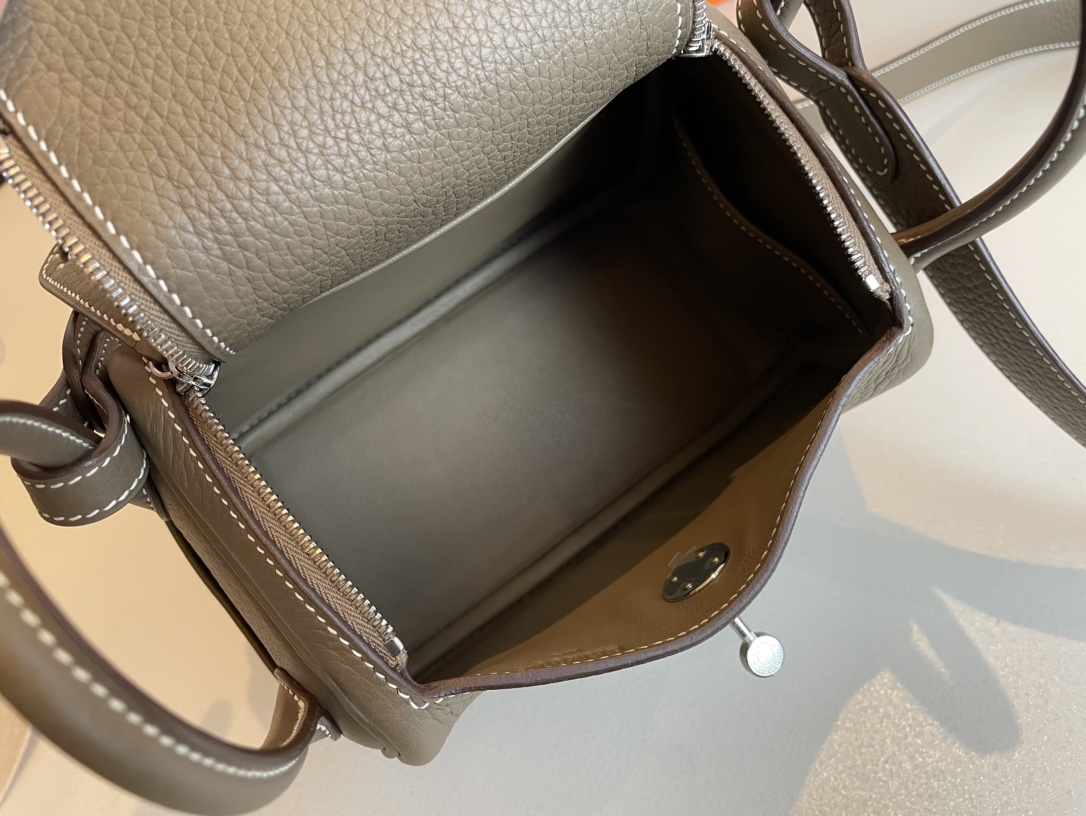 H**mes lindy 19-togo leather-19cm