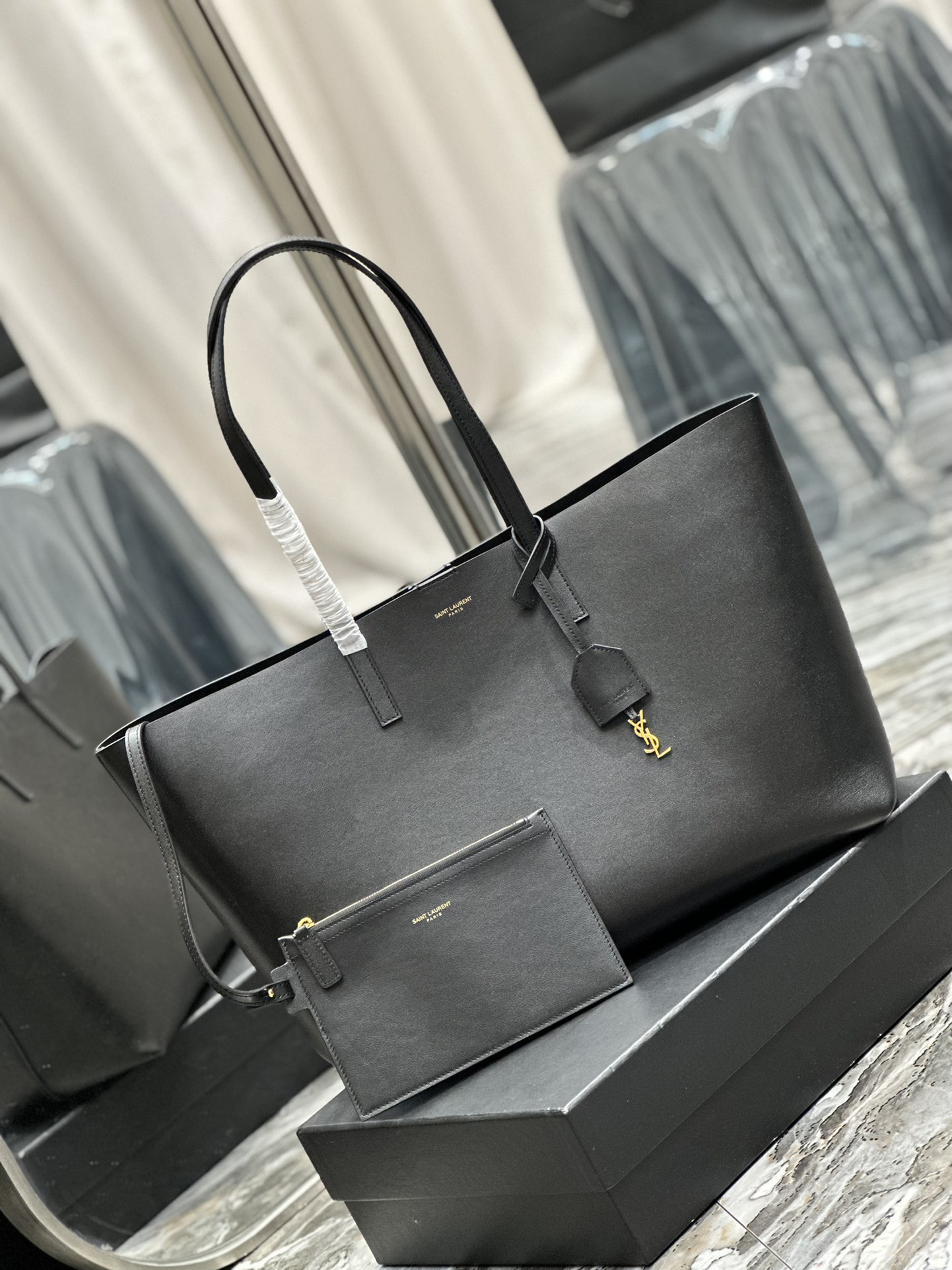 YSL Shopping Tote Bag-38×28×13CM