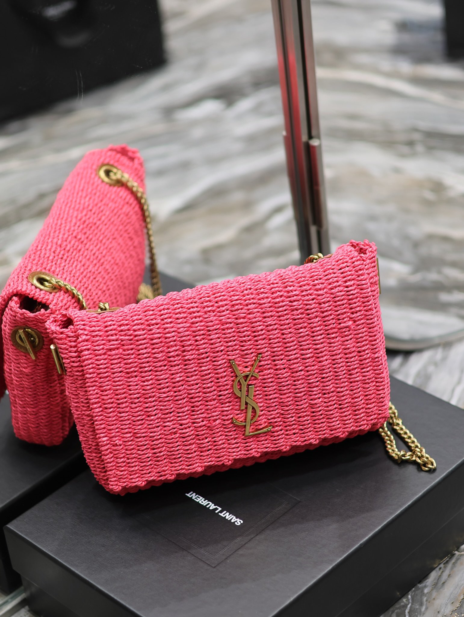 YSL Kate With Raffia-28.5×20×6CM