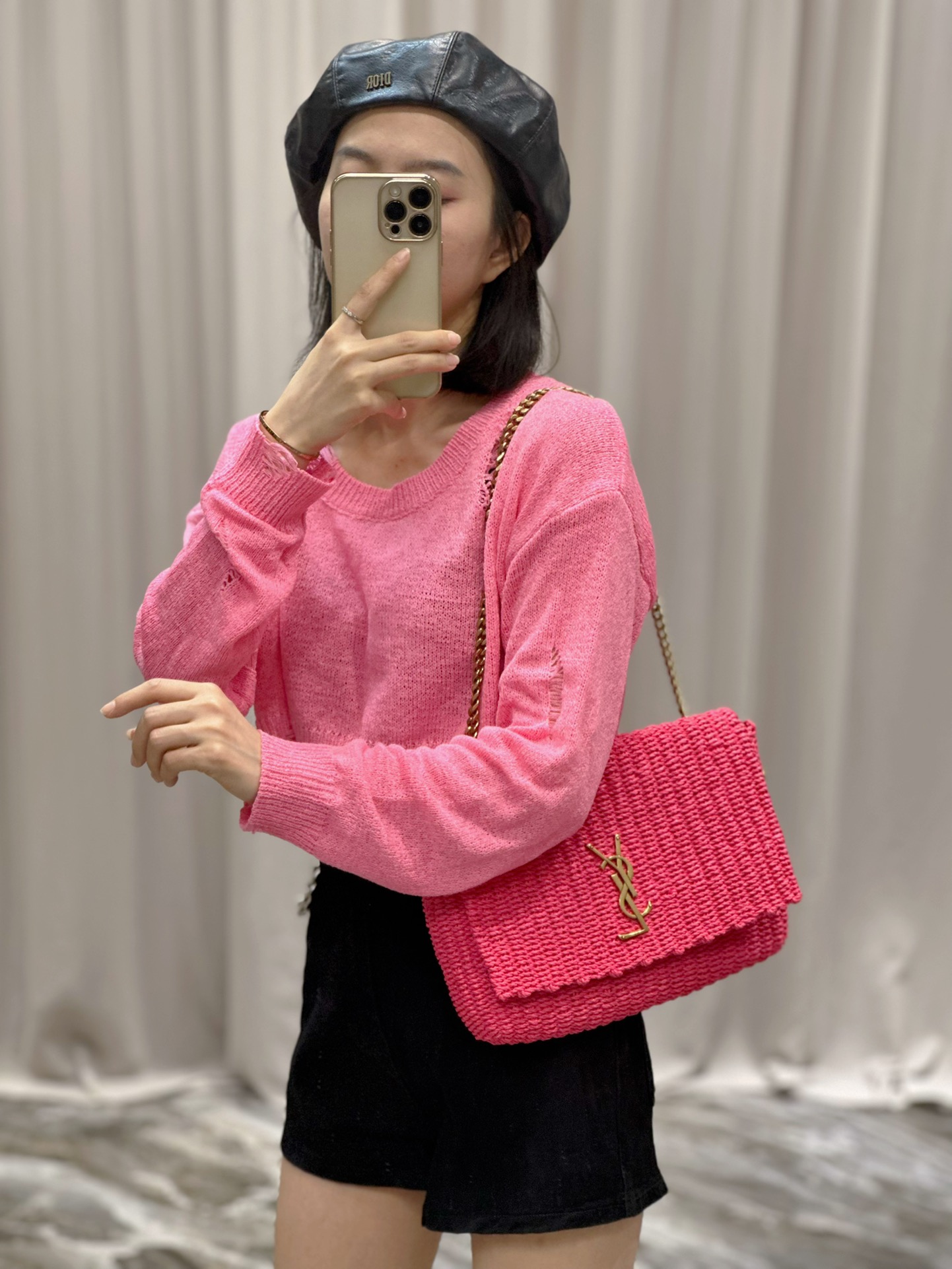 YSL Kate With Raffia-28.5×20×6CM