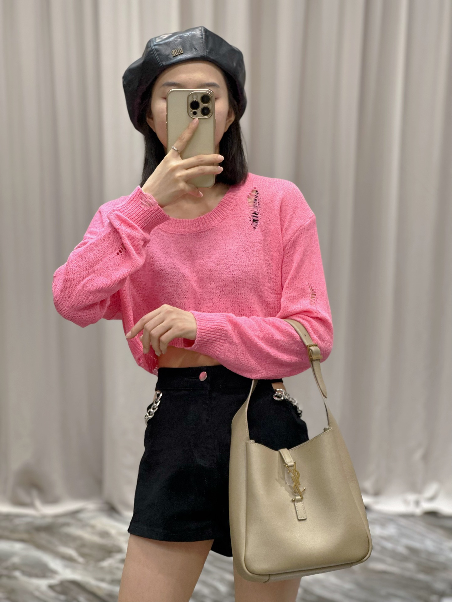 YSL Le5A7 Vintage Bag-23×22×8.5CM