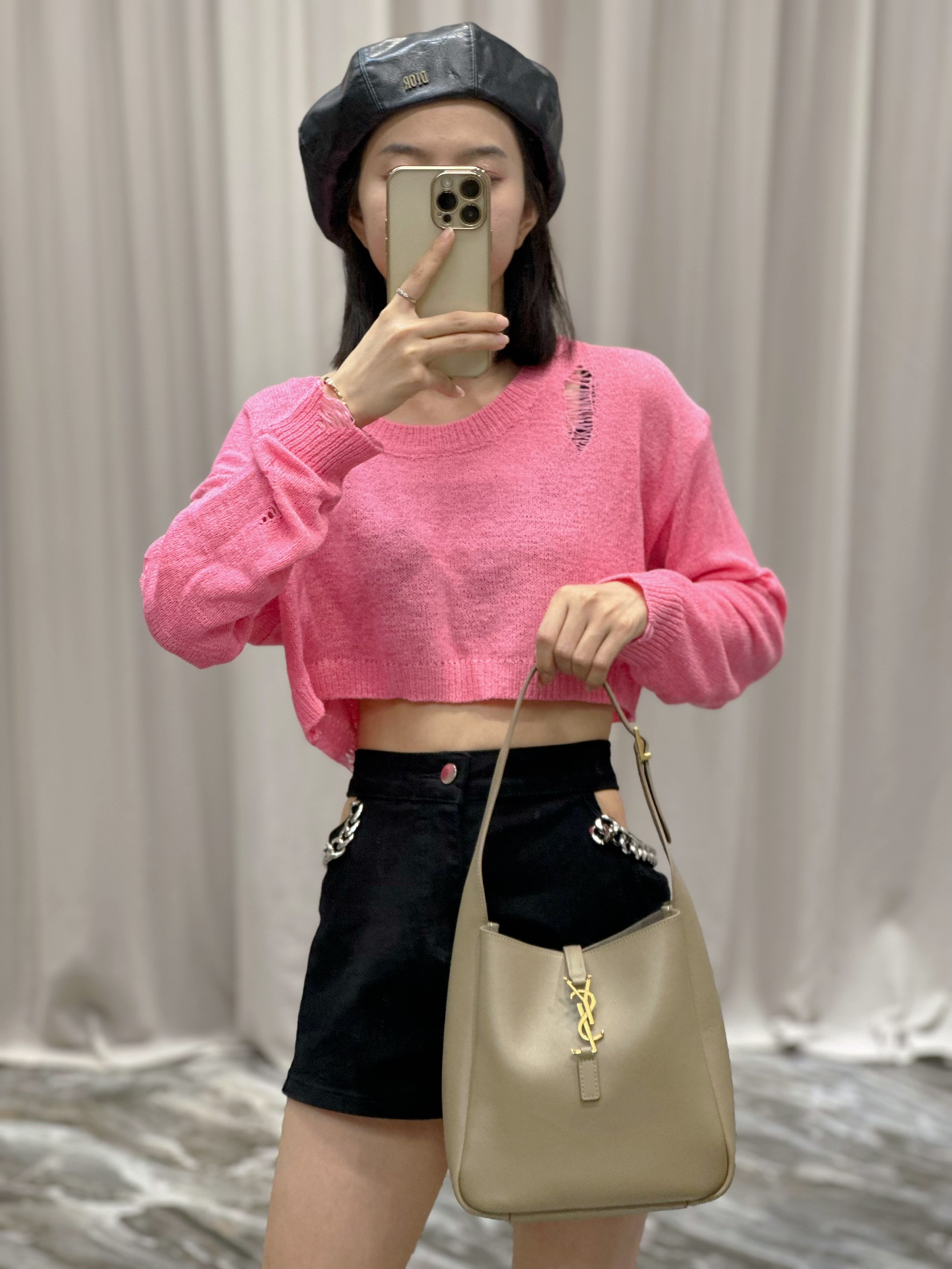 YSL Le5A7 Vintage Bag-23×22×8.5CM