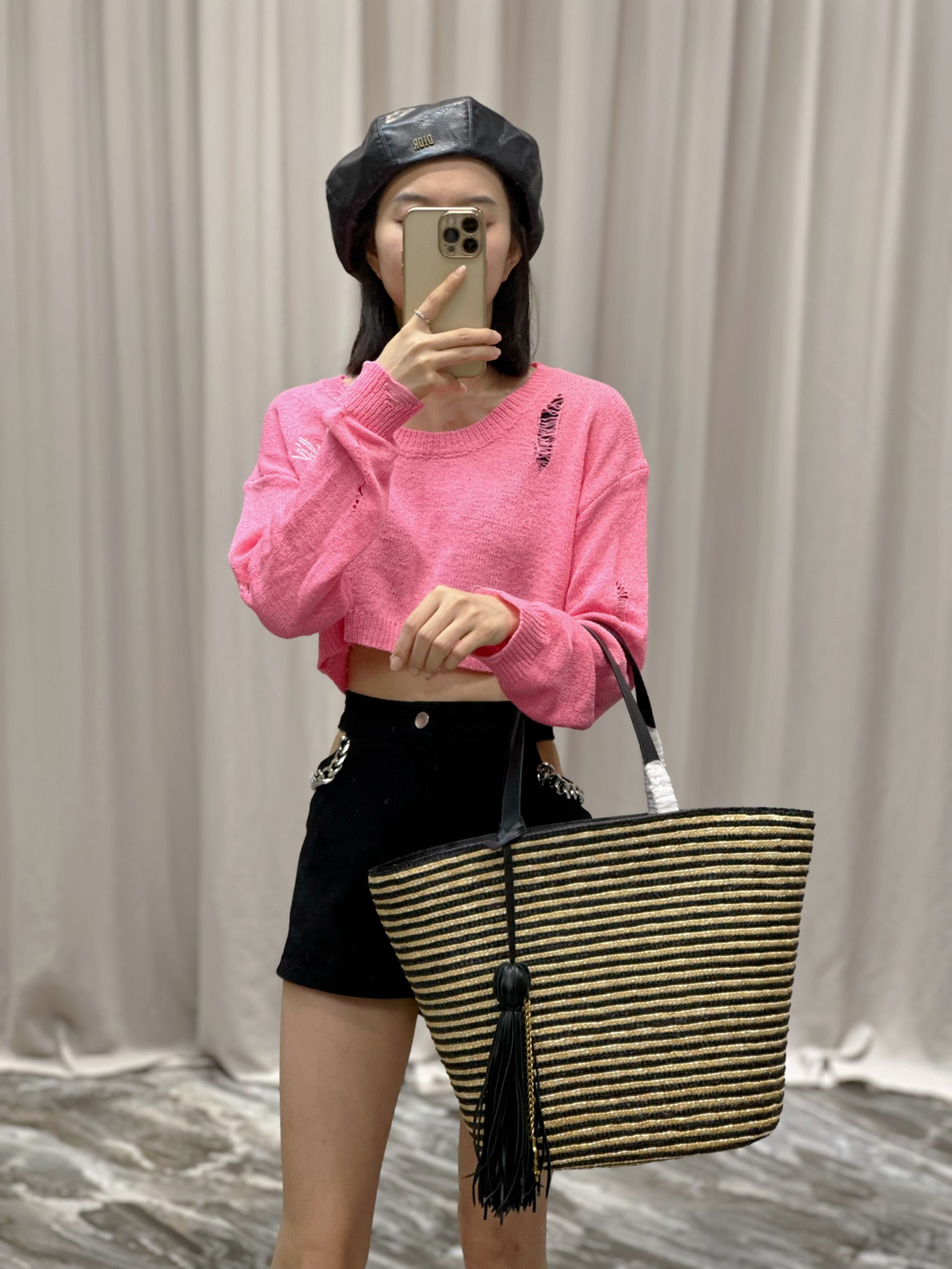 YSL Raffia Rattan Bag-30×28×15CM